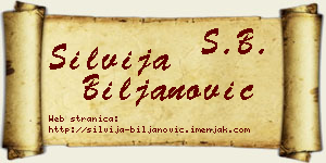Silvija Biljanović vizit kartica